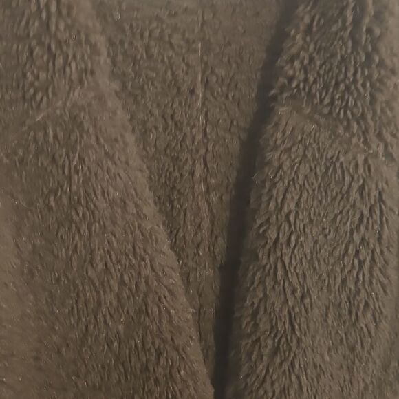 Beulah Brown and Tan Teddy Jacket with Plush Collar - Picture 6 of 7